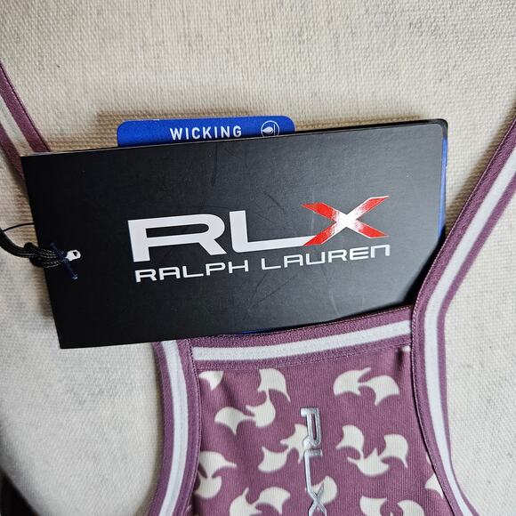 RLX Ralph Lauren Women's XL Printed Racerback Sleeveless Tennis Dress NWT - Picture 4 of 12